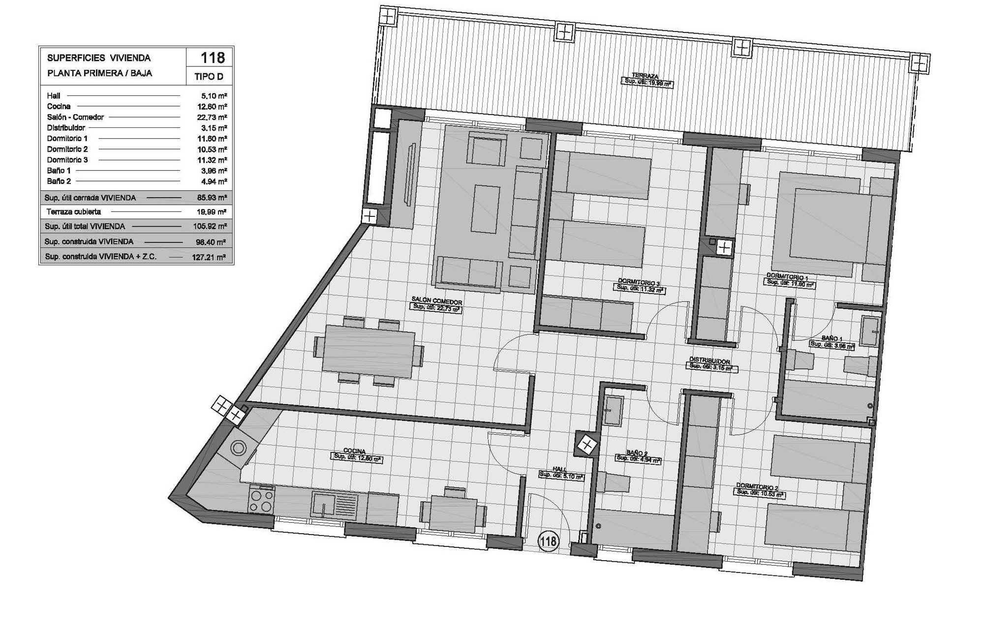 Plano vivienda 118