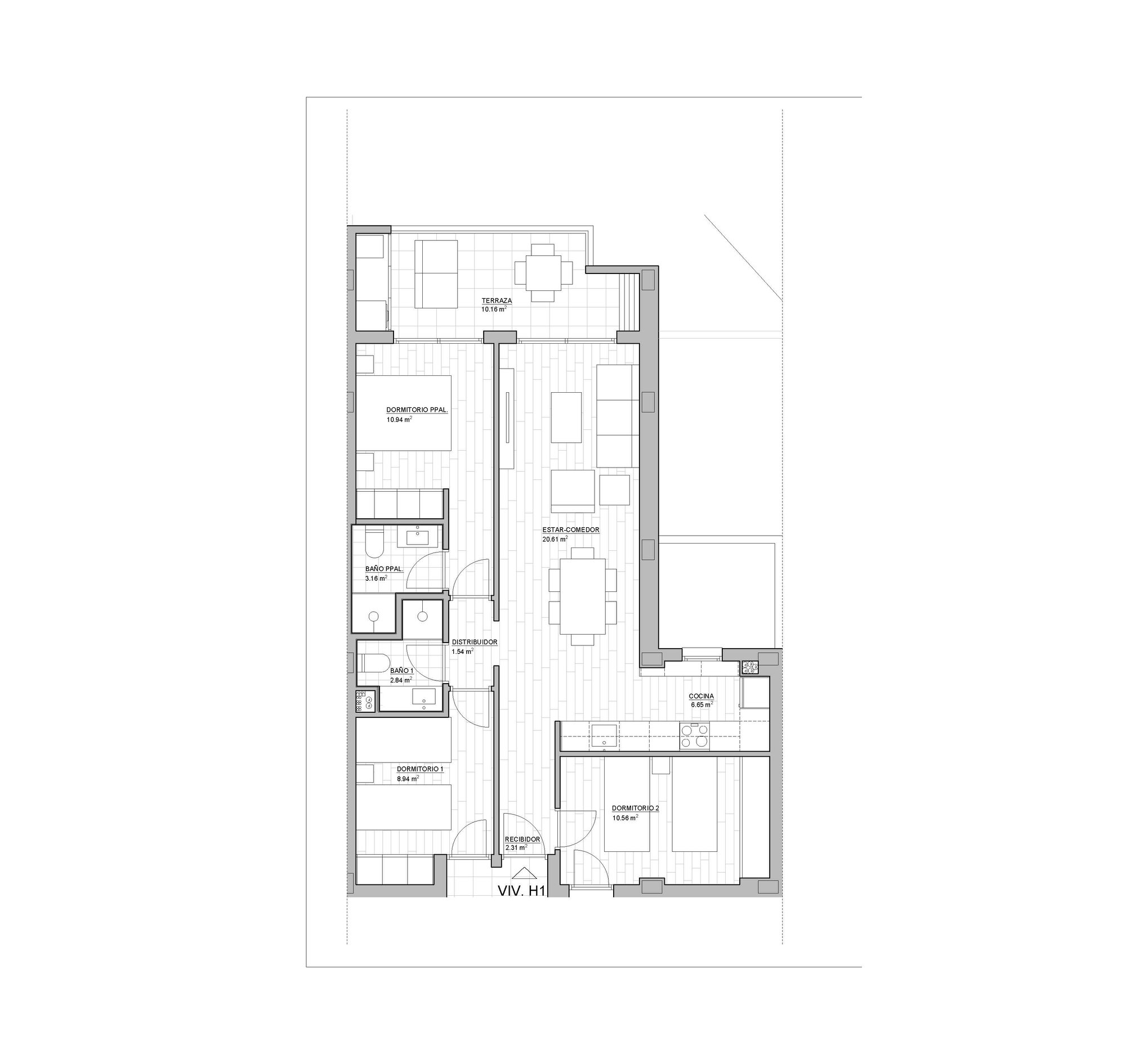 Planos Vivienda Colectiva PLANTA TIPO 07